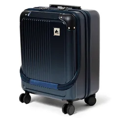 [ロゴスパーク] キャリーケース 機内持ち込み Sサイズ 前ポケット USBポート付き 2.8kg ネイビー 0
