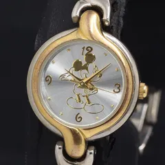 稼動 QZ 良品 ディズニーストア ミッキーマウス シルバー文字盤 レディース腕時計 KRK 2000000 NSK