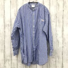 【 MACOBER 】マコバ "限定展開"MACOBER×FREAK'S STORE ストライプシャツブルー フリーサイズ