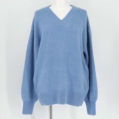 ★SALE 56％OFF★ ニット セーター カットソー 長袖 Vネック ケーブル【シーモシェリー she mo shelly】