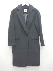 ◇ TONAL トーナル ウール シンプル 無地 長袖 チェスターコート サイズ38 ブラック レディース P  【1402160001122】