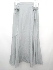 ◇ ◎ ●未使用● NICE CLAUP ナイスクラップ タグ付き ロング マーメイド スカート サイズM グレー レディース P  【1406180036737】