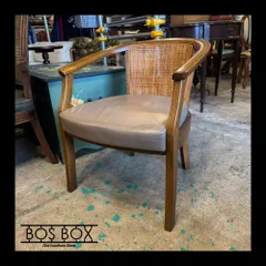 浜本工芸 ラタンチェア 籐 背もたれ 木製 曲木デザイン ナチュラルモダン●KC06N113のサムネイル