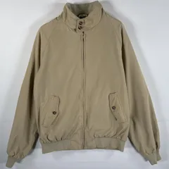 古着 バラクータ BARACUTA ハリントンジャケット 裏地チェック チンスト付き ラグラン スウィングトップ 42L  ベージュ メンズ 古着 バラクータ BARACUTA ハリントンジャケット 裏地チェック