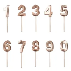 【数量限定】3D バースデーキャンドル 装飾 10個入り 記念日をお祝いしましょう 数字 おしゃれ ケーキナンバーキャンドル お誕生日キャンドル ウェディングパーティー ろうそく 卒業パーティー 誕生日 シャンパン(番号0-9) YIXINLYMY