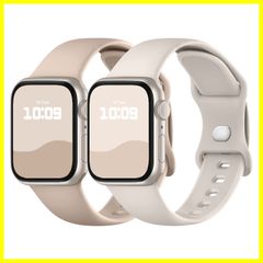 コンパチブル Apple Watch バンド 41mm 40mm 38mm 42mm アップルウォッチ バンド シリコン製 スポーツバンド iwatch Series 10/9/8/7/SE/6/5/4/3/2/1 交換ベルト 通気 柔らかい 防水 耐衝撃 男