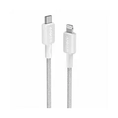 アンカージャパン ANKER 322 高耐久ナイロン USB-C＆ライトニングケーブル 1.8m ホワイト A81B6N21 1本