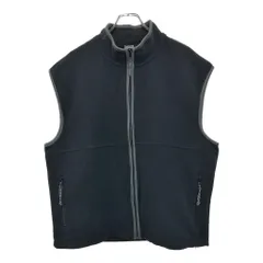 00年代 OLD NAVY オールドネイビー フリースベスト ブラック(メンズ XL)中古 古着 U4085