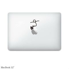 【全機種対応】MacBook ステッカー スキンシール デカール 棒人間 サーフ