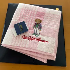 新品☆タグ付き　POLO Ralph Lauren タオルハンカチ　ピンク　ポロベアー