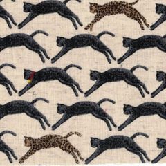 コットンこばやし　綿麻シーチングプリント（綿85％　麻15％）112cm巾x100cm　ハンドメイド　チュニック　ブラウス
