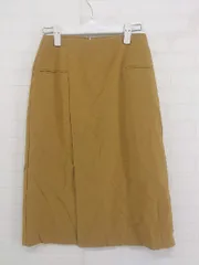 ◇ COLLAGE GALLARDAGALANTE ラップ巻き風 膝下丈 タイト スカート サイズ0 マスタード イエロー系 レディース P  【中古】 【1212070003648】のサムネイル