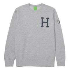 【新品・未使用】HUF CREWNECK SWEAT (FOREVER) GRAY [XLサイズ]