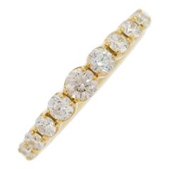 0.405ct/Ginza Diamond Shiraishi 銀座ダイヤモンドシライシ 9P・ダイヤモンド リング・指輪/K18YG/750-2.0g/7号/#47/婚約指輪【♀】【N】【レディース】★■556981【中古】