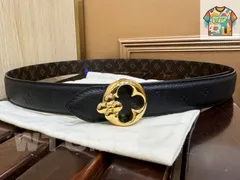 【今日特価】Louis Vuitton Femme 2-Tone Canvas Belt