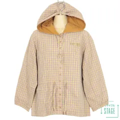 ピンクハウス★レア！オリジナルチェックのパーカ ジャケット フード付き♪ロゴ入り♪裏地もコットン100！ヴィンテージ！黄色×赤系 z9264ｓ