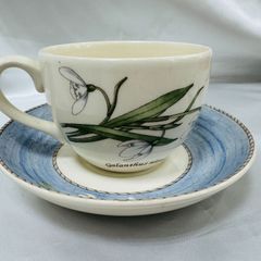 A【ヴィンテージ】WEDGWOOD ウェッジウッド SARA'S GARDEN SNOWDROP サラズガーデン スノードロップ カップ＆ソーサー 1客 コーヒーカップ クイーンズウェア ブランド 食器