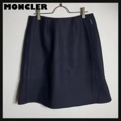 【美品】MONCLER GONNA フレアスカート ジップ ウール 黒 44のサムネイル