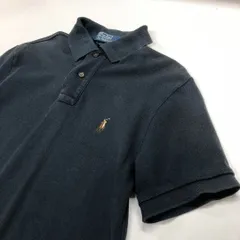 【美品】ポロバイラルフローレン 半袖 ポロシャツ ブラック メンズS