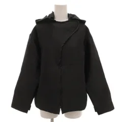 カルヴェン CARVEN ジャケット ブルゾン シルク混 34 黒 ブラック フード付き /FFのサムネイル