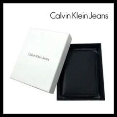 【Calvin Klein Jeans】二つ折り財布 ブラック/黒 ラウンドファスナー コンパクトウォレット カルバンクラインジーンズ (MM-358)
