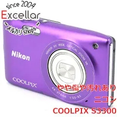 【美品】Nikon デジカメ COOLPIX S3300 ラベンダーパープル COOLPIX 【中古】Nikon ニコン S3300 ラベンダーパープル コンパクト