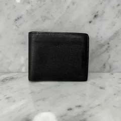 LANVIN ランバン 二つ折り財布 本革 レザー ブラック 黒 コンパクト