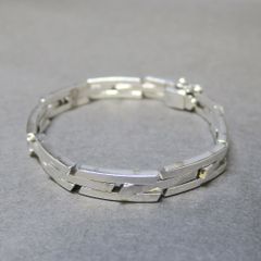 Mexico製 メキシコ 925 シルバーバングル バンブー ボーンモチーフ