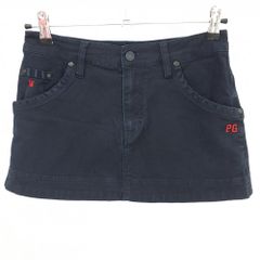 パーリーゲイツ スカート ネイビー ロゴレッド ティー装着可