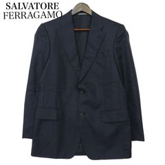 【極美品】Salvatore Ferragamo（フェラガモ）上質ジャケット　ネイビー48
