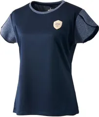 【新品】prince（プリンス）レディース ウィメンズ ゲームシャツ 吸汗速乾 UPF50 半袖 テニスウェア　ネイビー　WF4085-127