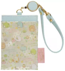 【中古】財布・パスケース(キャラクター) 集合(葉っぱ) リール付パスケース 「すみっコぐらし」