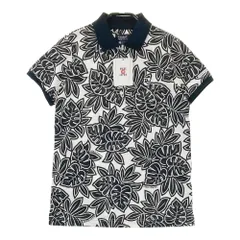 サイズ：0 PEARLY GATES パーリーゲイツ  半袖ポロシャツ ボタニカル 総柄 ホワイト系 [240101232549]# ゴルフウェア レディース ストスト