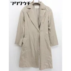 ◇ ◎ NATURAL BEAUTY ナチュラルビューティー ウエストベルト付き 薄手 コート サイズ38 ベージュ レディース  【中古】 【1108270000399】