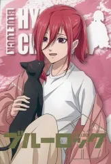 【中古】ポストカード 千切豹馬 「ブルーロック×カラオケまねきねこ トレーディング箔押しポストカード」