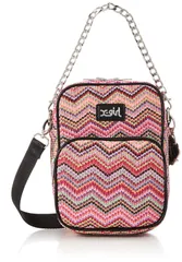 【人気商品】PIPING SHOULDER LEATHER FAUX BAG ショルダーバッグ 105212053010 [エックスガール]