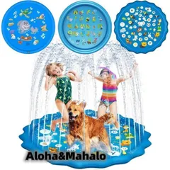 噴水マット 空気入れ不要 噴水プール 2024 家庭用プール おもちゃ ビニールプール 大型 水遊び 子供用 犬 男の子 女の子 夏 プレイマット 噴水 20c15-20c17
