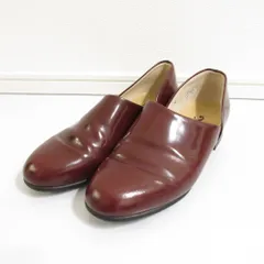 美品 HARUTA ハルタ レザー スポックシューズ ローファー 23cm EE ブラウン レディース 古着 中古 USED