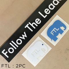 FTL Follow The Leader Type Sticker 1PC & Elephant Sticker 1PC セット