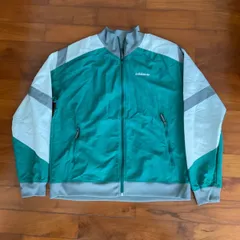 アディダス　ナイロンジャケット　グリーン　Lサイズ　トレフォイルロゴ