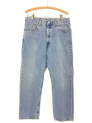 古着 00s Levi's 505-7112 ブルー デニム パンツ ジーンズ スリム W33 L29 