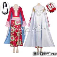 【美品・未使用新品】◆ONE PIECE（ワンピース）海賊王 風 蛇姫 ボア・ハンコック コスプレ衣装 ウィッグ 靴コスチュームcosplay 演出服 イベント ハロウィン変装 仮装cqs