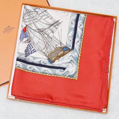 HERMES エルメス スカーフ カレ90 「風よ吹け」箱なし