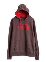 【お得なクーポン配布中!】 ノースフェイス 迷彩 ロゴ プリント スウェット フード パーカー メンズ М 古着 The North Face プルオーバー 裏起毛 トレーナー ツートン