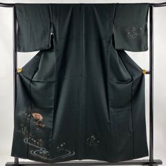 浴衣 身丈149.5cm 裄丈62cm S 絞り浴衣 幾何学模様 紺色 綿 美品 名品 【中古】 - メルカリ