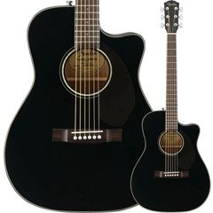Fender エレアコ CC-60SCE Concert, Walnut Fingerboard, Black〈フェンダー〉