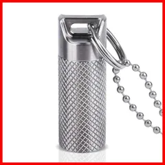 携帯 チタン製 ニトロケース ニトロ入れ 薬入れ キーホルダー ペンダント ピルケース ネックレス コンパクト 防水 錆びない Opret おしゃれ プレゼント 箱入り