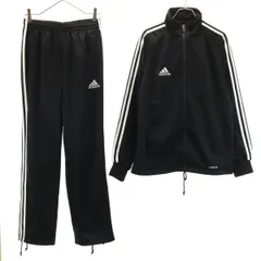 adidas アディダス トラックジャケット 上下 セットアップ S ブラック ジャージ メンズ 古着