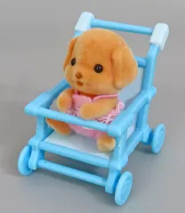 【中古】おもちゃ 赤ちゃん＆ベビーカーセット トイプードルの赤ちゃん ミア 「シルバニアファミリー 森のお家ニューイヤーくじ」 H賞