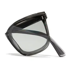 [Cyxus] シクサズ 折りたたみサングラス 偏光レンズ UVカット 小顔効果 超軽量 釣り/運転/登山/スポーツ用 おしゃれ (37調光レンズ) 0